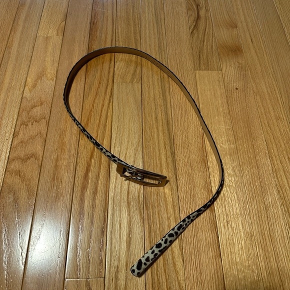 Gw Genuine Leather Cheetah Print Belt Size Large - Picture 4 of 5